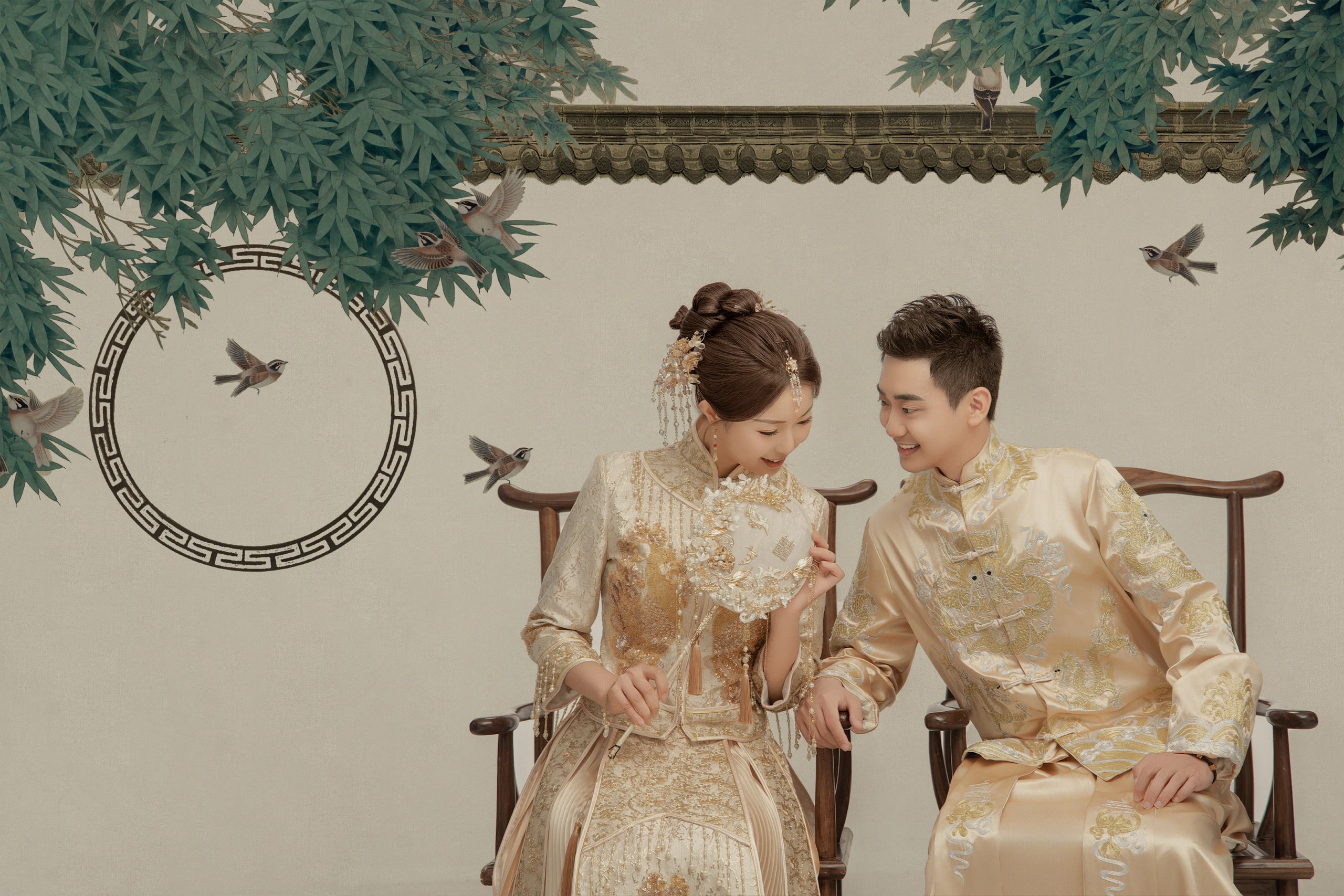 Orchid pre-wedding session — Painted Vows studio set